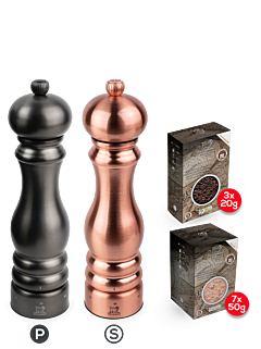 Set Paris Chef Kupfer & Carbon 22cm - Peugeot Saveurs