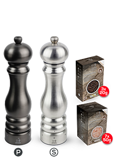 Set Paris Chef Carbon & Edelstahl - Peugeot Saveurs