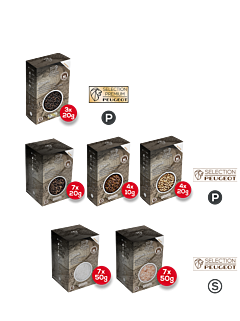 Set Pfeffer- und Salzauswahl "Premium 3" - Peugeot Saveurs